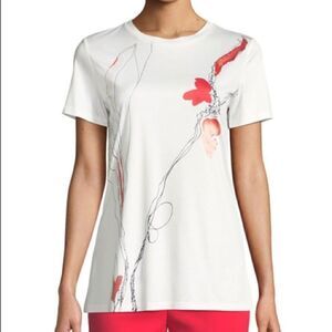 ST John Watercolor Print T-Shirt Size Small